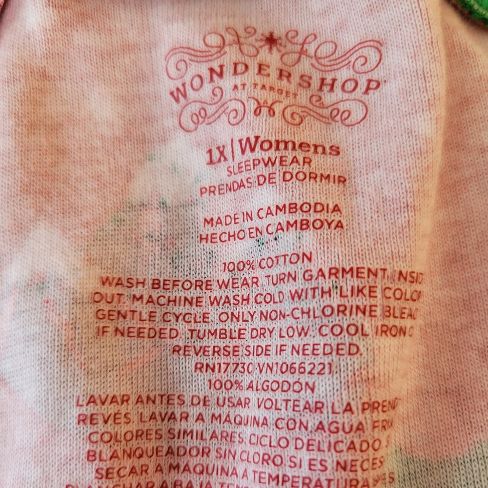 EUC Wondershop (Target) Women's Holiday pajama set 1X - Picture 8 of 12